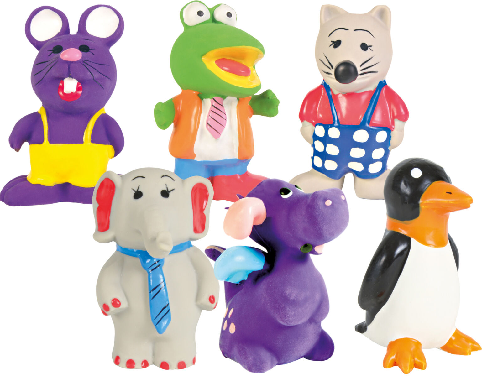 Petshop - Jucarie Pentru Caini, Figurina Mica, Latex, Cu Sunet, 6-9 cm, Diverse Modele