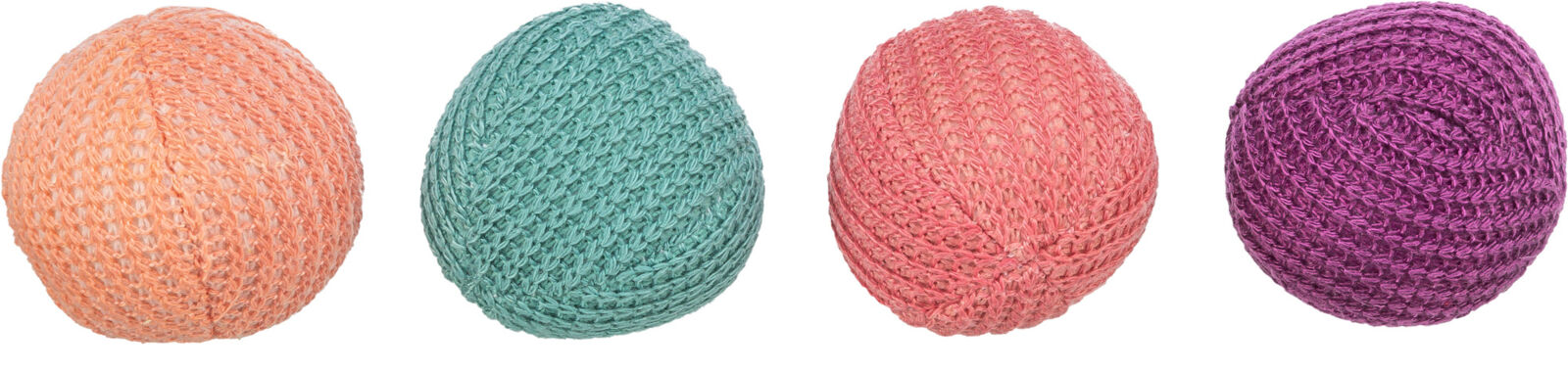 Petshop - Jucarie Pentru Pisici, Set 2 X Mingi Tricotate, 4.5 cm