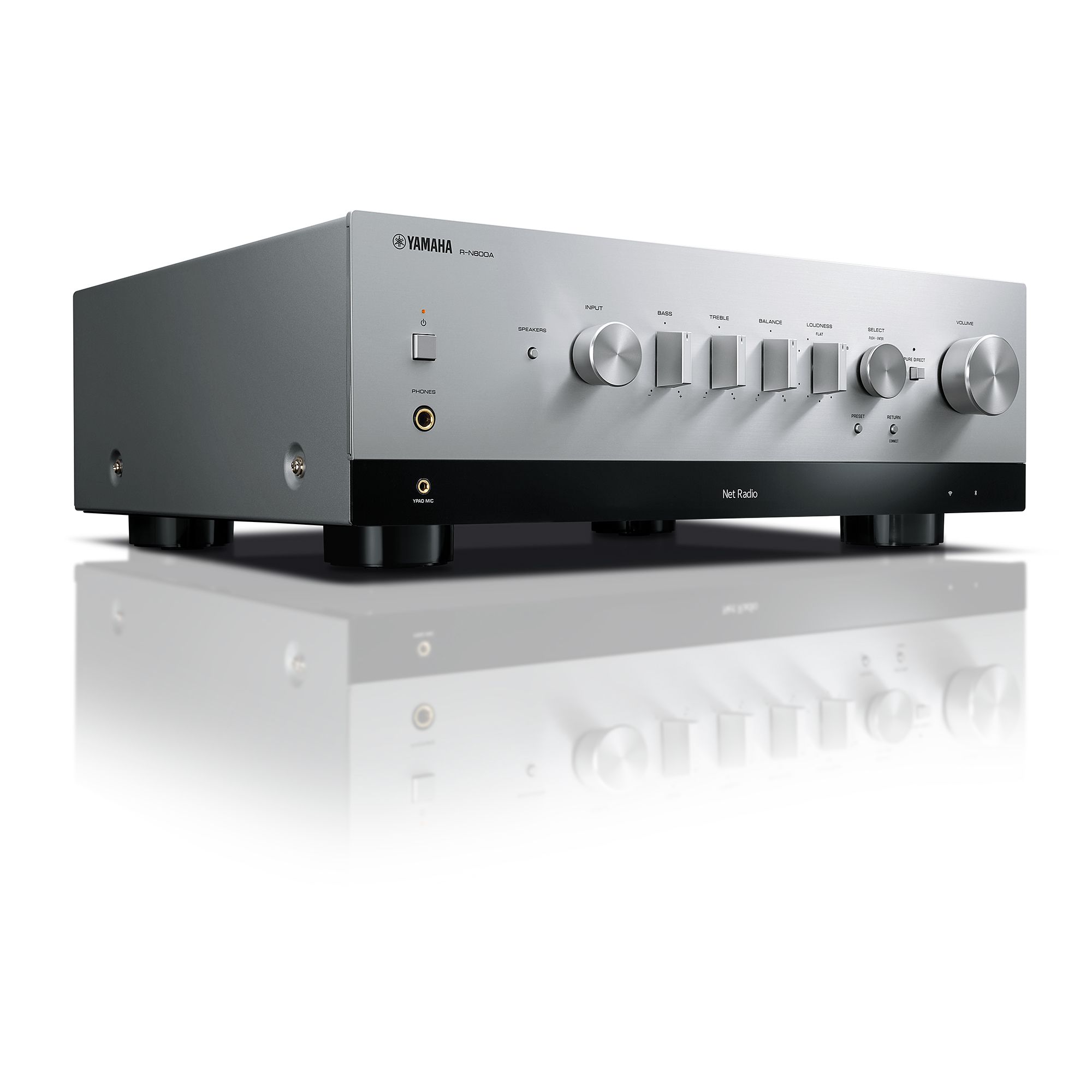 Home Audio - Receiver stereo Yamaha R-N800A, Argintiu