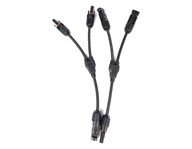Product Image for Set 2 Cabluri EcoFlow pentru conectare in paralel, Panouri Solare MC4, 2x0.3m