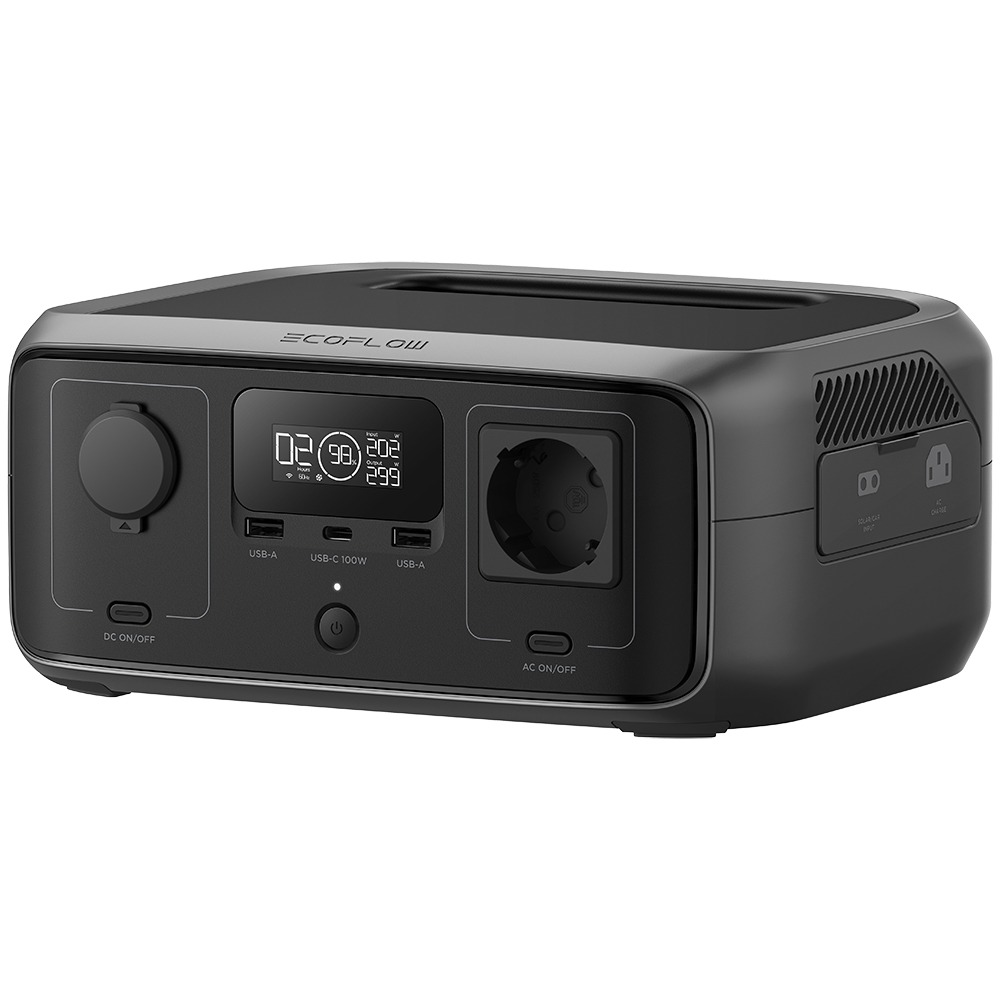 Product Image for Statie de incarcare portabila EcoFlow River 3 UPS, 245 Wh, 300W, 600W cu X-Boost, Negru