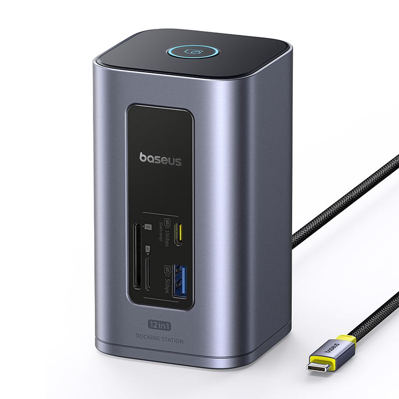 Laptop, Tablete & Telefoane - Statie incarcare Baseus Spacemate 21 in 1 100W USB-C Gri