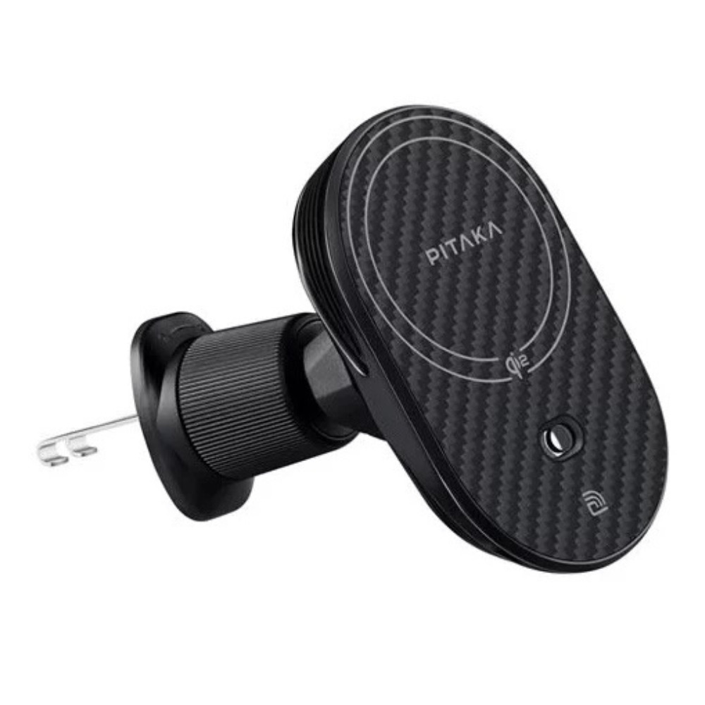 Laptop, Tablete & Telefoane - Suport Auto Pitaka MagEZ Car Mount Pro 2, Q2, Magnetic, 15W, Negru