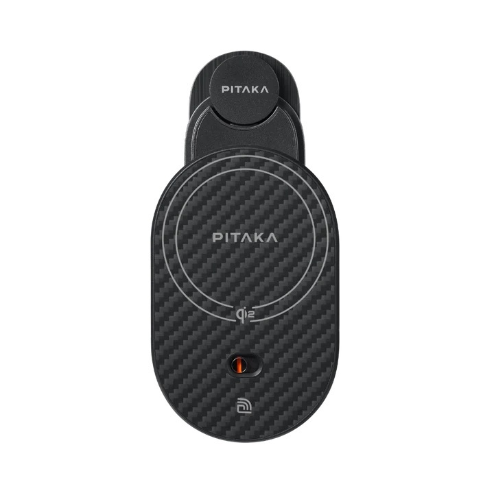 Laptop, Tablete & Telefoane - Suport Auto Pitaka MagEZ Pro 2, Qi2, 15W, pentru Tesla, Magnetic, Negru