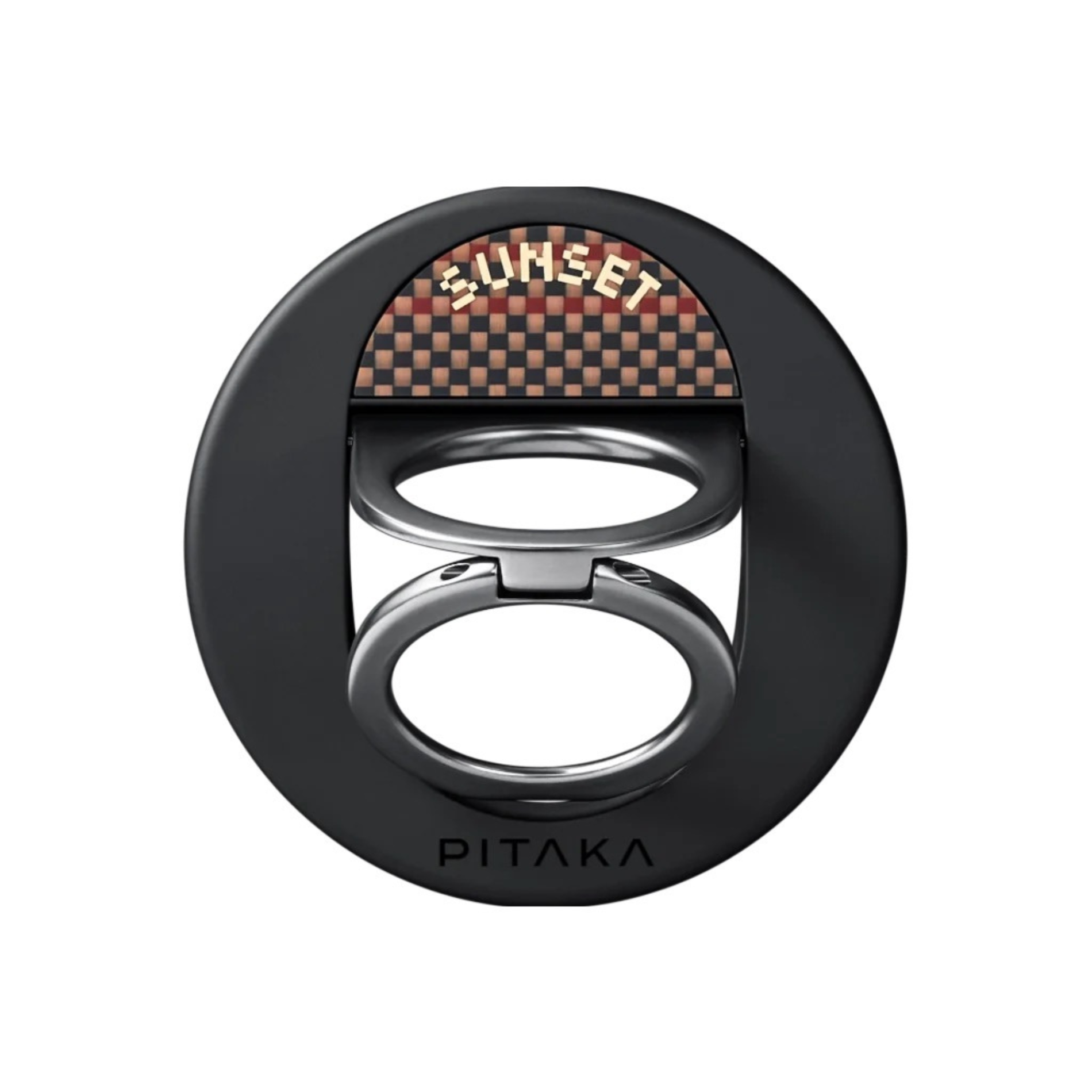 Accesorii telefoane mobile - Suport inel Pitaka MagEZ Grip 3, Compatibil cu MagSafe, Sunset