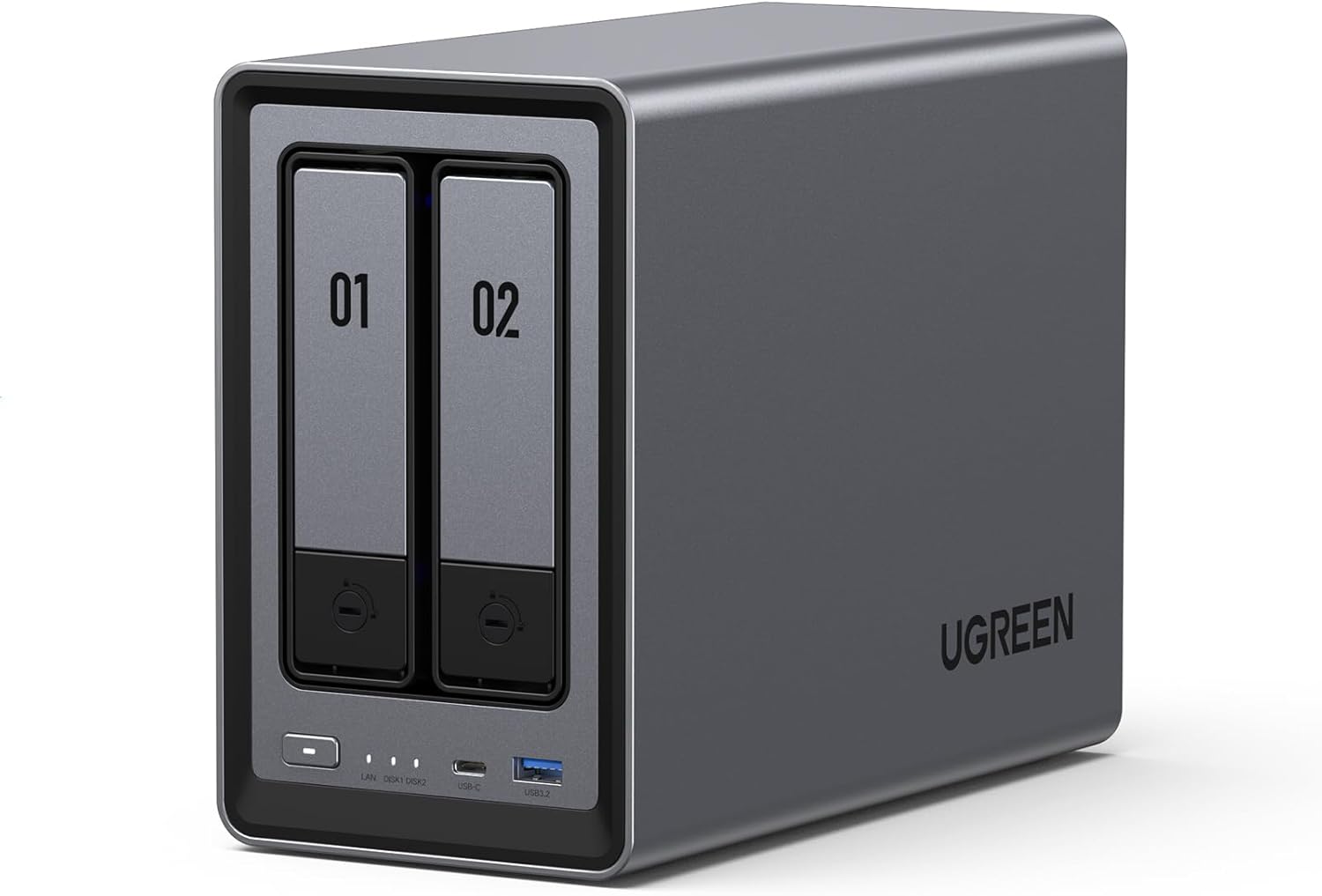 PC, Periferice & Software - NAS UGREEN DXP2800 cu procesor Intel N100 Quad-Core, 2-Bay, 8GB DDR5, HDMI 4K (Diskless)