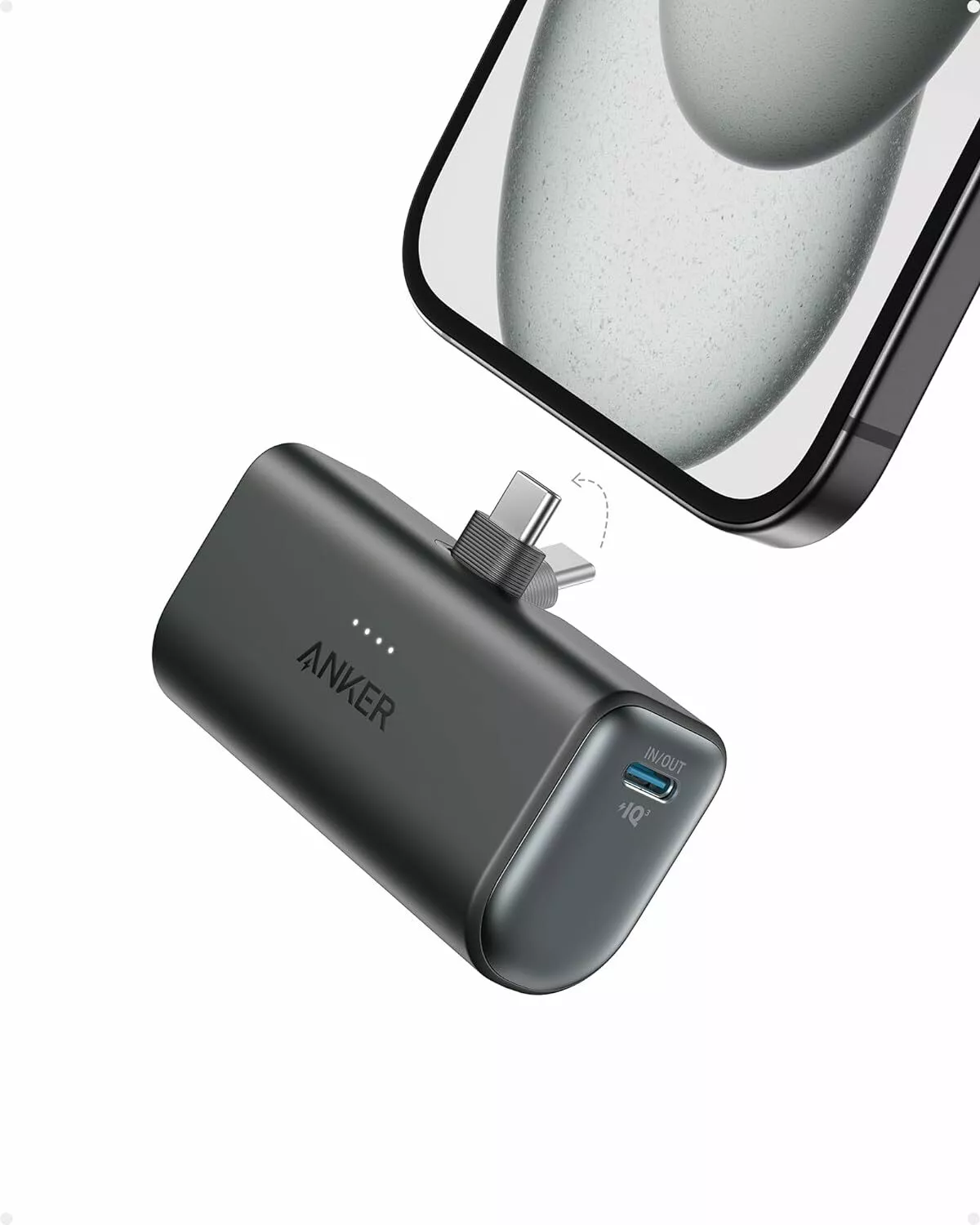 Baterie externa Anker Nano, 5000mAh, 22.5W, Negru [1]