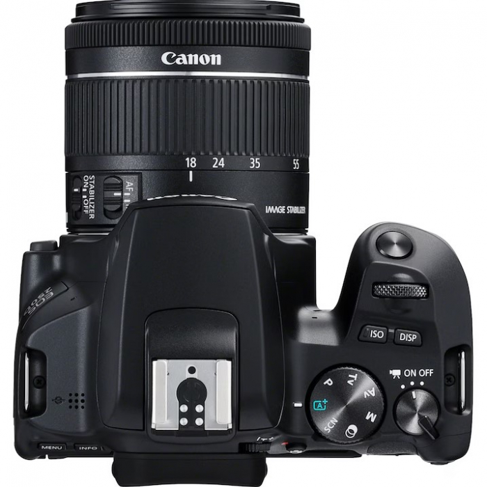 Aparat foto DSLR Canon EOS 250D, 24.1 MP, Wi-Fi, 4K, Negru + Obiectiv EF-S 18-55mm, f/4-5.6 IS STM [3]