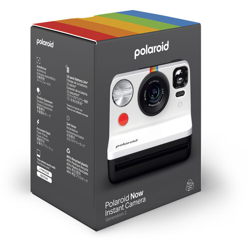 Aparat foto instant Polaroid Now Generation 2, Alb/Negru [7]