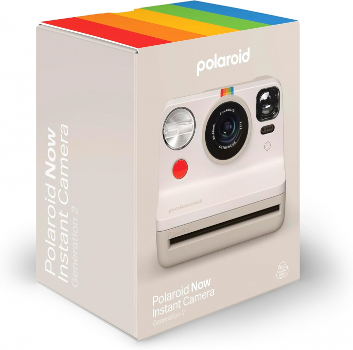 Aparat foto instant Polaroid Now Generation 2, Alb Vintage [7]