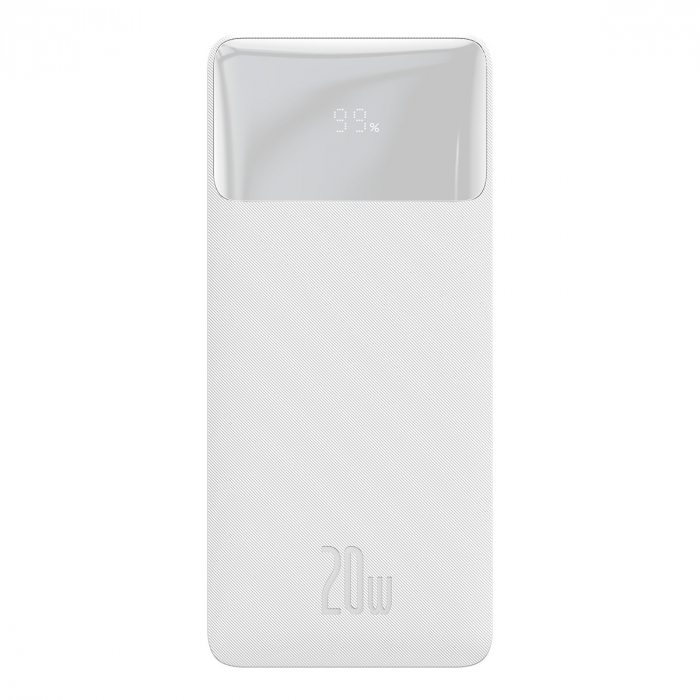 Baterie externa Baseus Bipow, 20000 mAh, 20W, Alb [1]