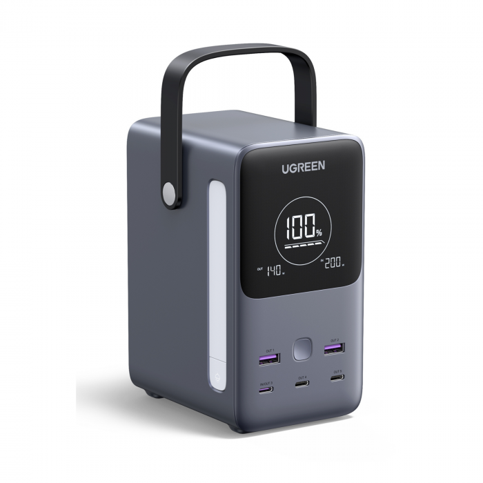 Baterie externa UGREEN PB770, 48000mAh, 300W, Gri [1]