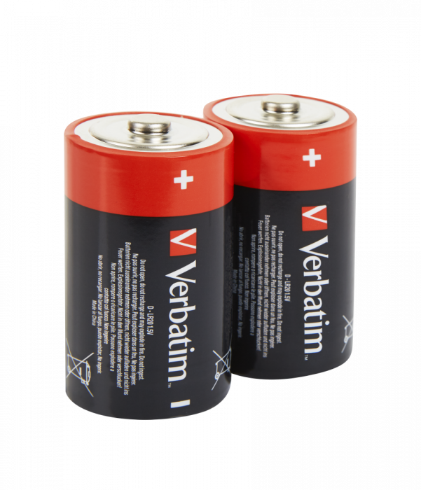 Baterii Verbatim, Alkaline, D [2]