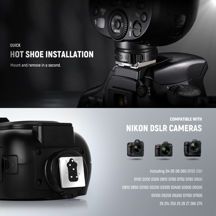 Blit Speedlite Neewer Z1-N TTL cu cap rotund [7]