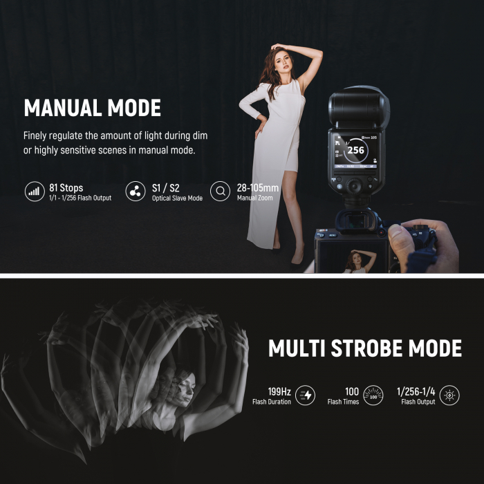 Blit Speedlite Neewer Z2-S TTL cu cap rotund [5]