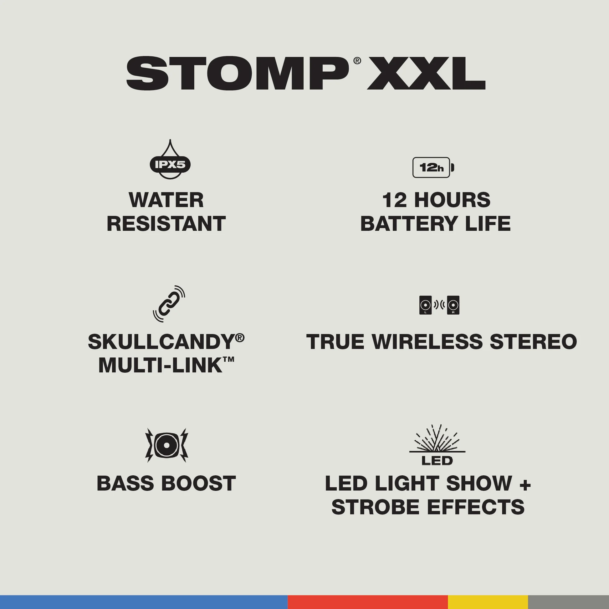 Boxa portabila Skullcandy Stomp XXL, Negru [7]