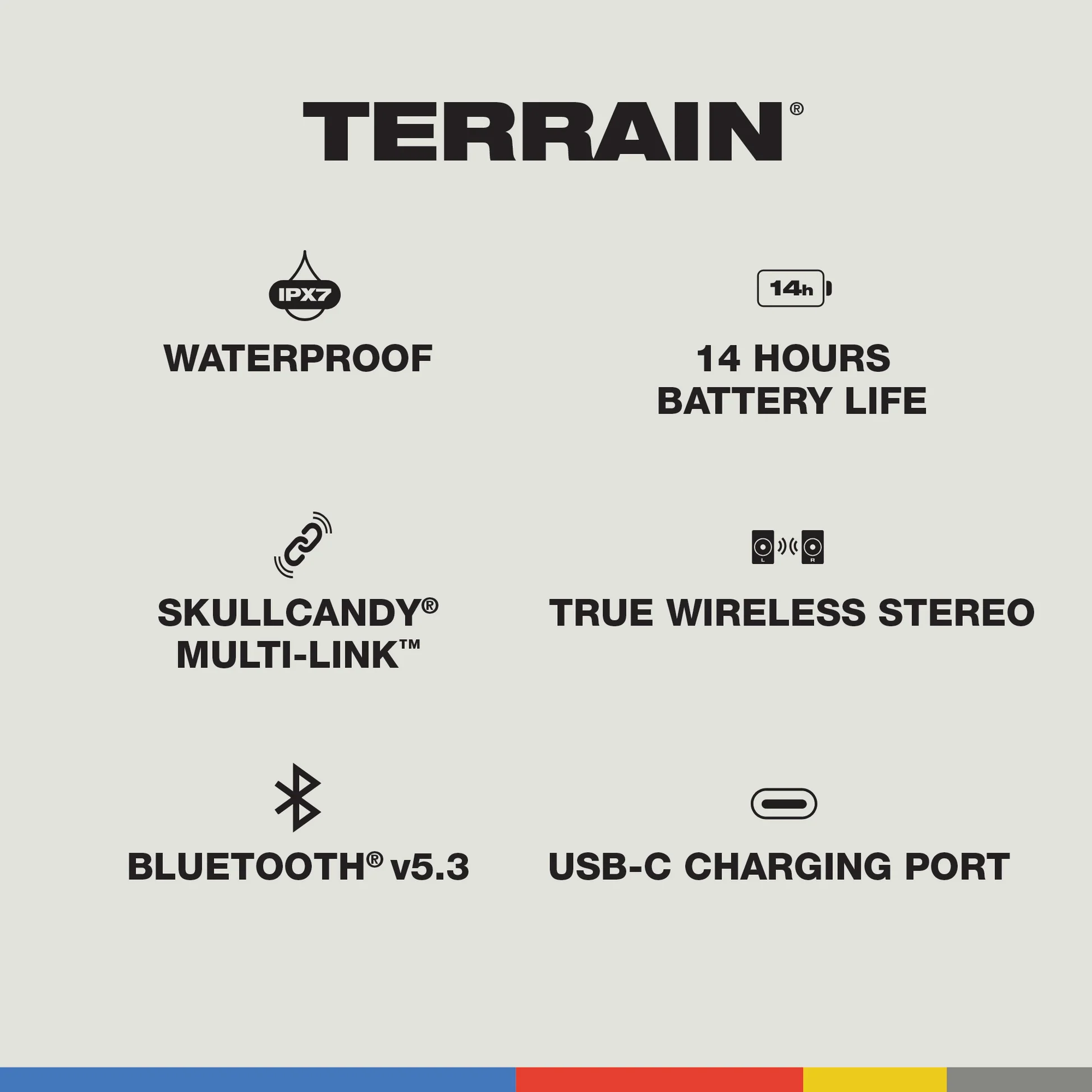 Boxa portabila Skullcandy Terrain, Gri [4]