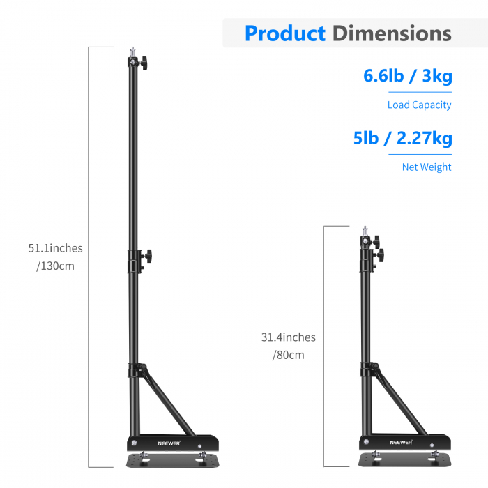Brat telescopic de perete Neewer ST-WM130, 130cm [2]
