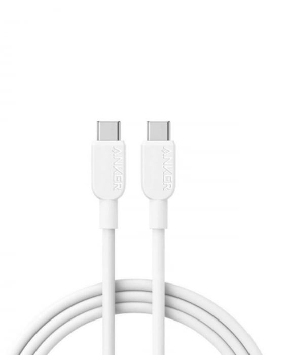 Cablu Anker 310 USB-C la USB-C, 240W, 0.9M, Alb [1]
