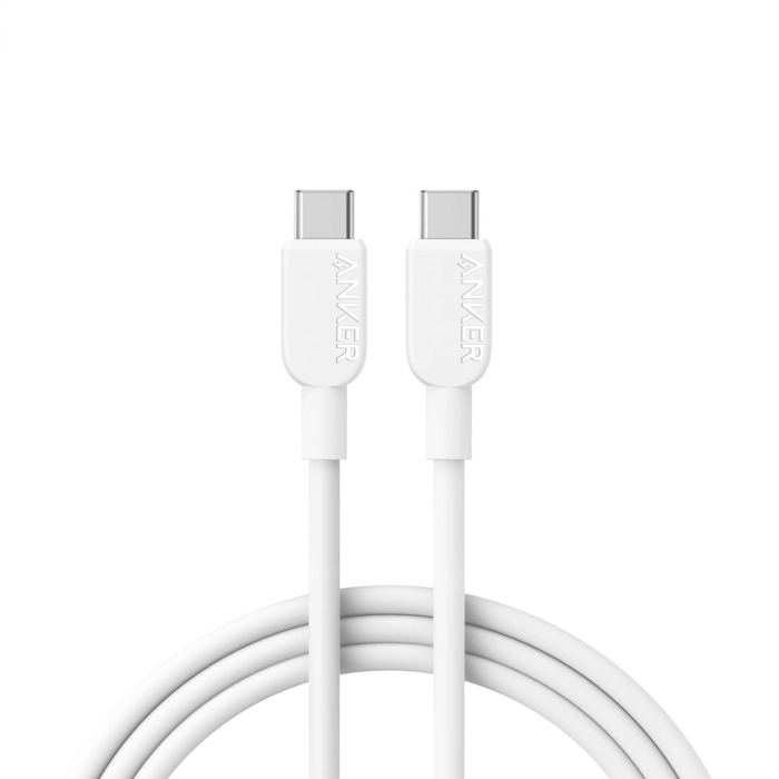 Cablu Anker 310 USB-C la USB-C, 240W, 1.8m, Alb [1]