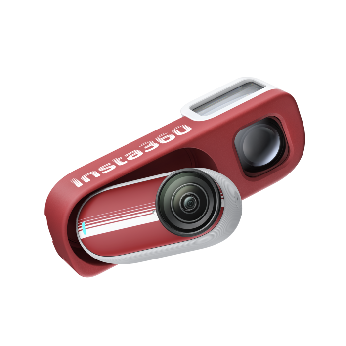 Camera de actiune Insta360 GO 3S Retro Bundle (Special Edition), 128 GB, Classic Red [3]