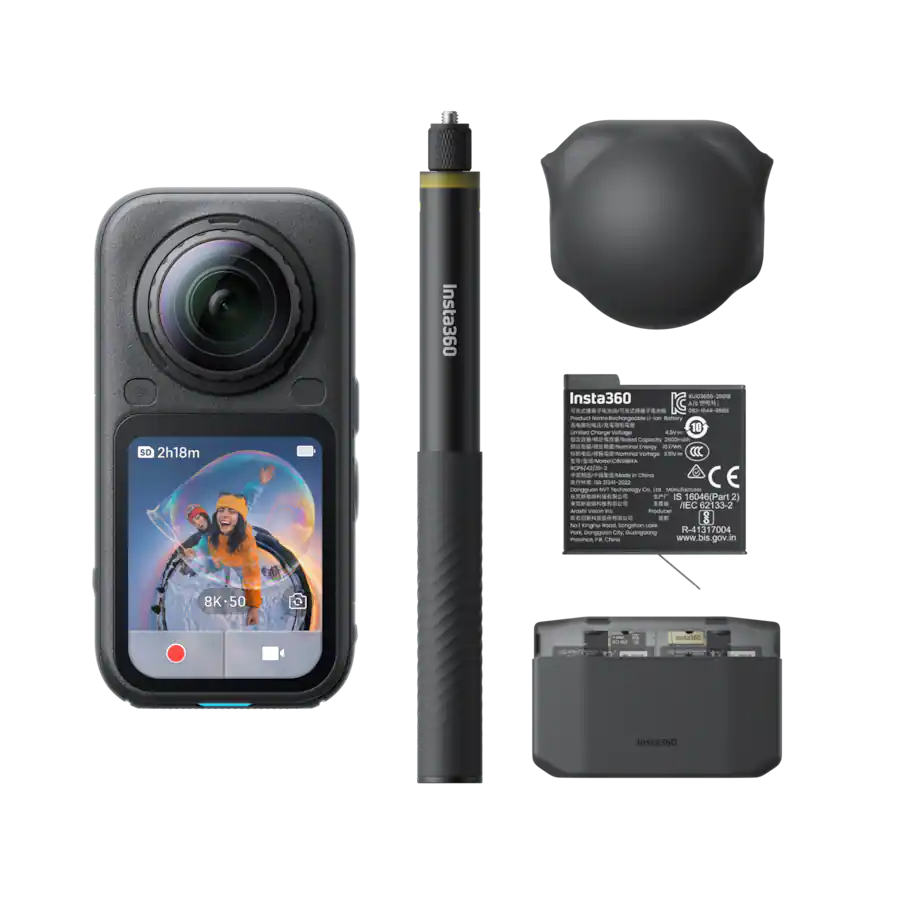 Camera video de actiune Insta360 X6 Essentials Bundle, Negru [10]