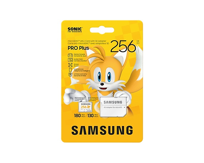 Card de memorie MicroSDXC Samsung PRO Plus Sonic the Hedgehog™ 256GB [3]