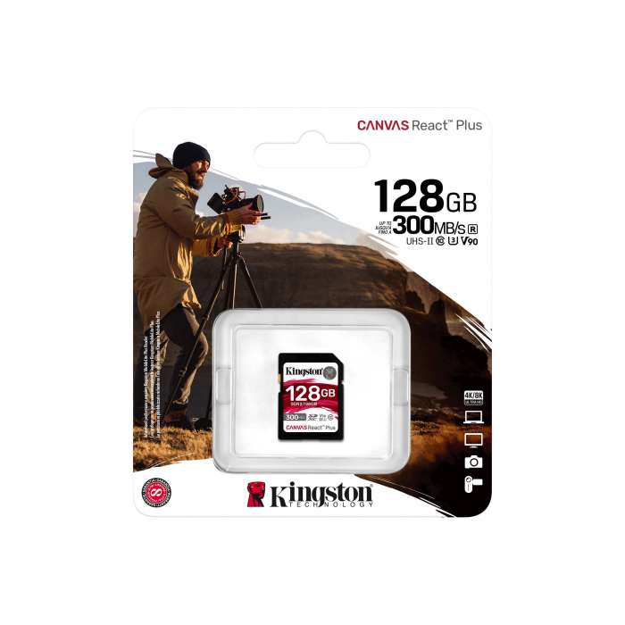Card de memorie SDHC Kingston Canvas React Plus 128GB [3]
