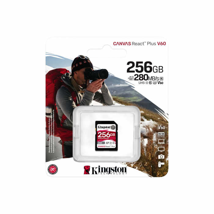 Card de memorie SDHC Kingston Canvas React Plus 256GB [3]