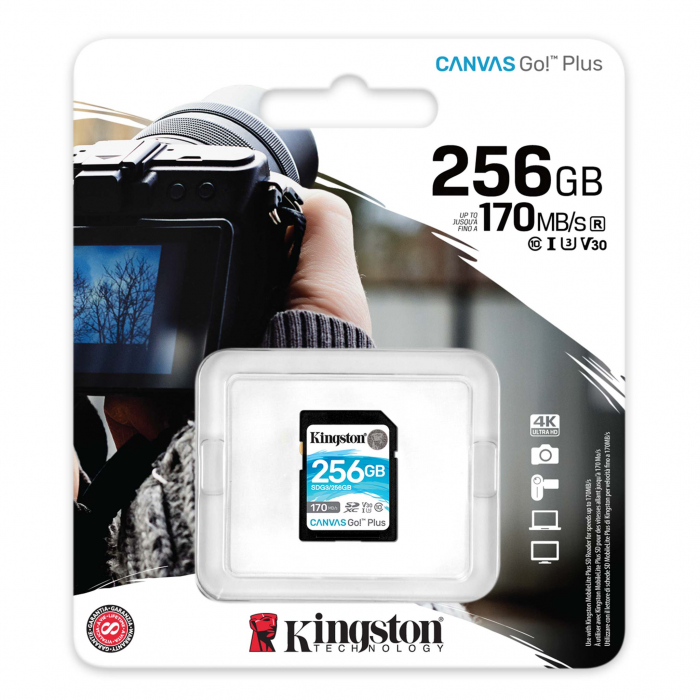 Card de memorie SDXC Kingston Canvas GO Plus 256GB [3]