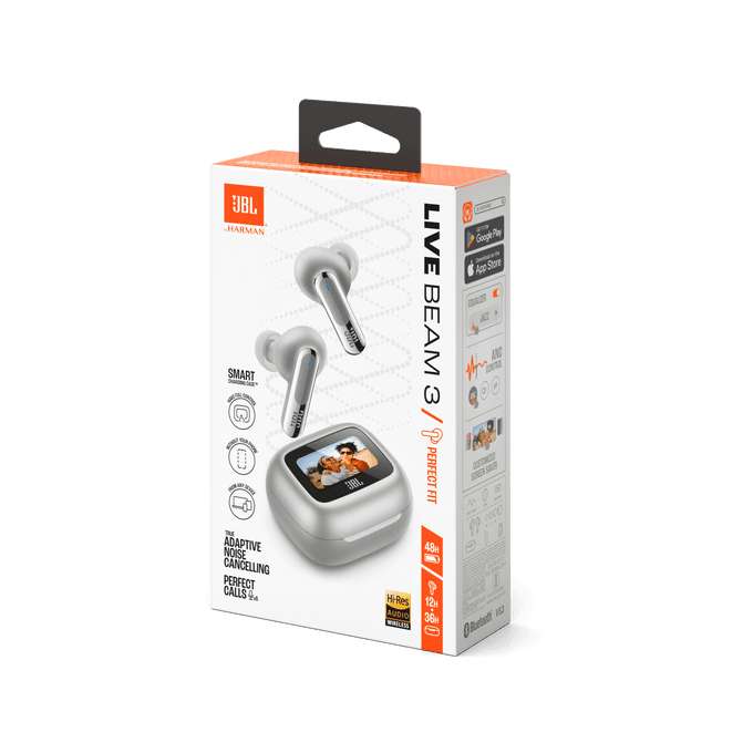 Casti In-Ear JBL Live Beam 3, Argintiu [11]
