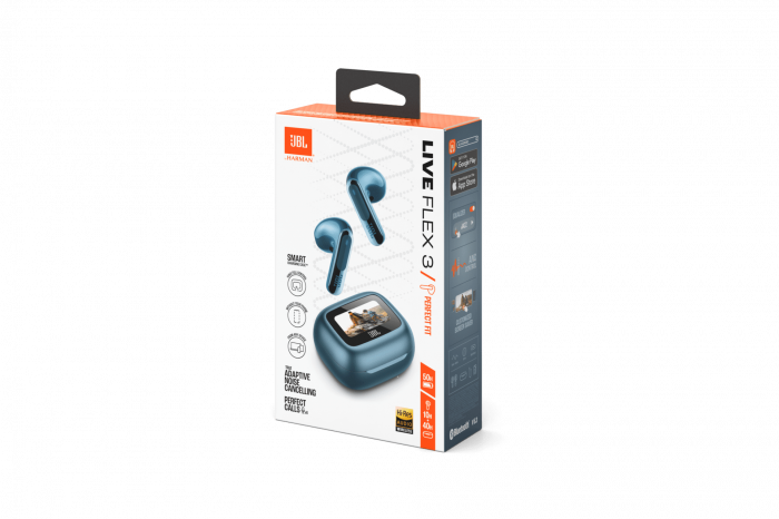 Casti In-Ear JBL Live Flex 3, Albastru [11]