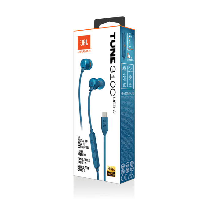 Casti In-Ear JBL Tune 310C, Albastru [8]