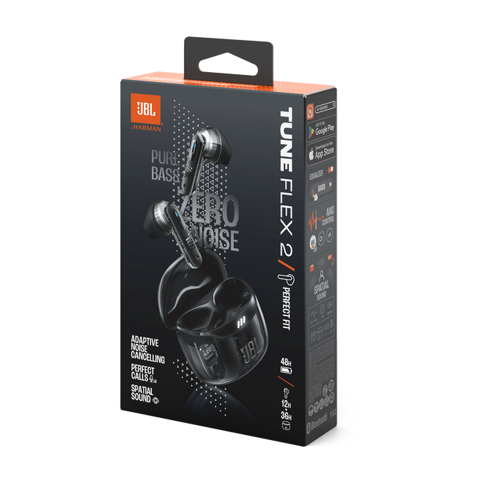 Casti In-Ear JBL Tune Flex 2 Ghost Edition, Negru transparent [10]