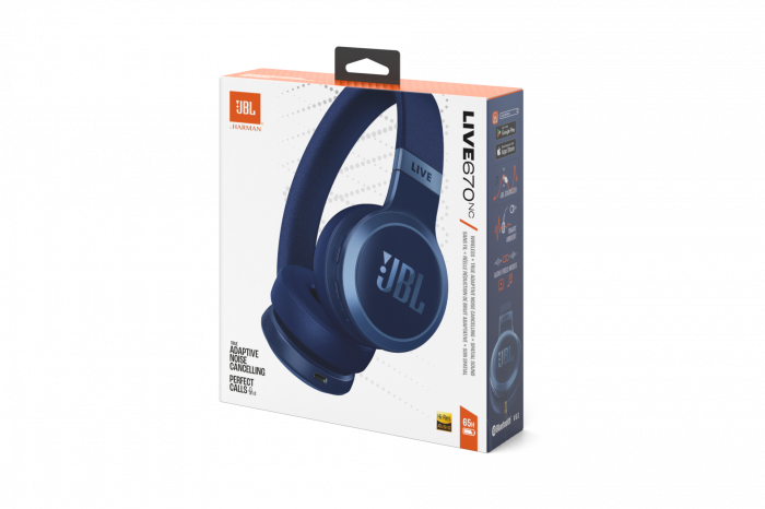 Casti On-Ear JBL Live 670NC, Albastru [11]