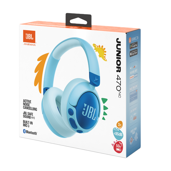 Casti Over-Ear JBL Junior 470NC, Albastru [7]