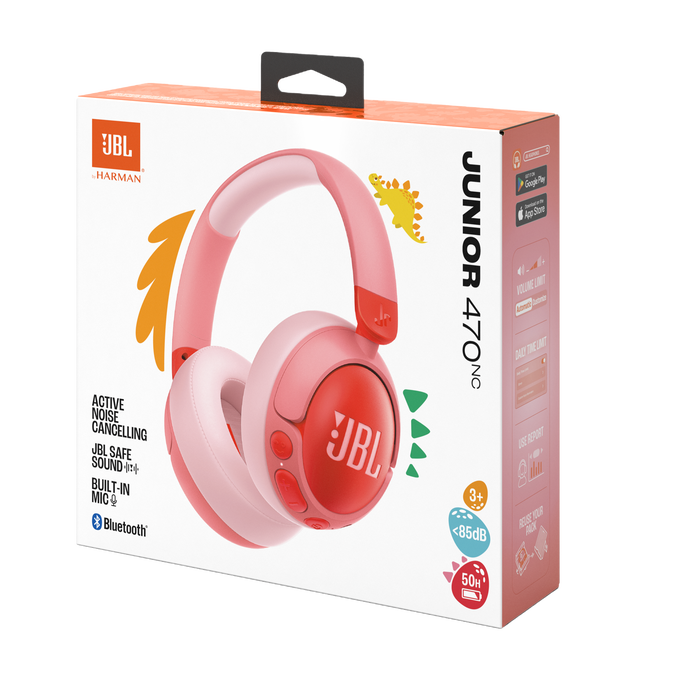 Casti Over-Ear JBL Junior 470NC, Roz [7]