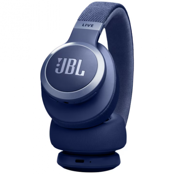 Casti Over-Ear JBL Live 770NC, Albastru [2]