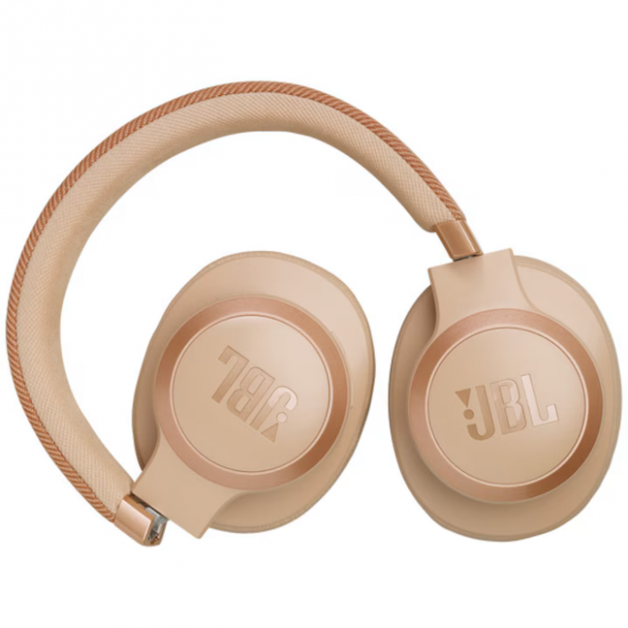 Casti Over-Ear JBL Live 770NC, Bej [6]