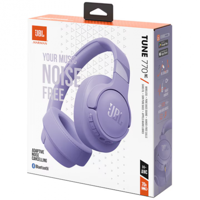 Casti Over-Ear JBL Tune 770NC, Violet [12]