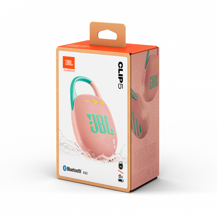 Boxa Portabila JBL Clip5, Roz [9]