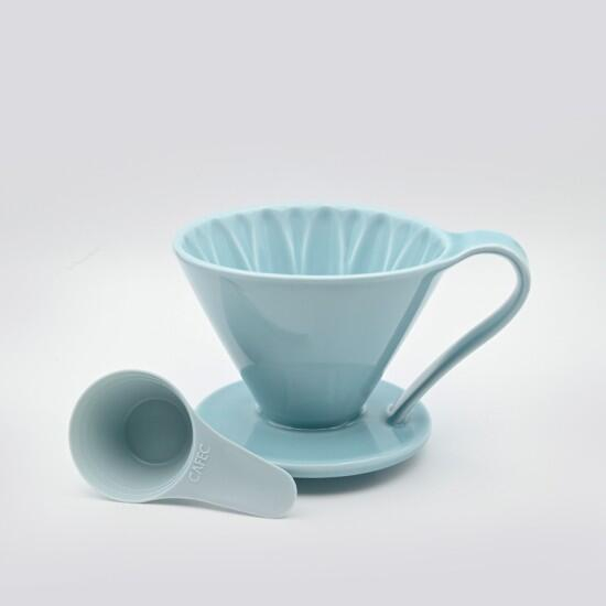 Dripper CAFEC Arita Cone Flower, 1 ceasca, Albastru [2]