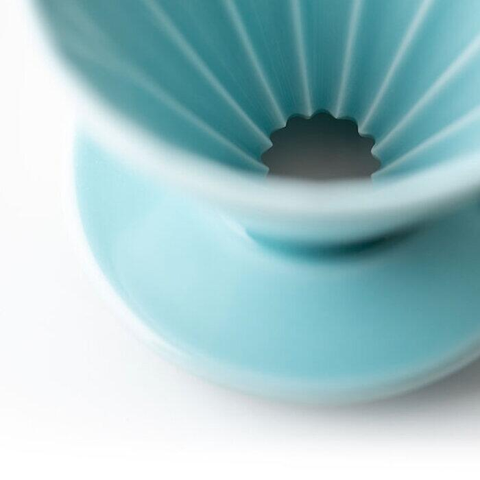 Dripper CAFEC Arita Cone Flower, 4 cesti, Albastru [2]