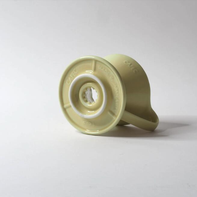 Dripper CAFEC Arita Cone Flower, Portelan, 4 cesti, Galben [3]