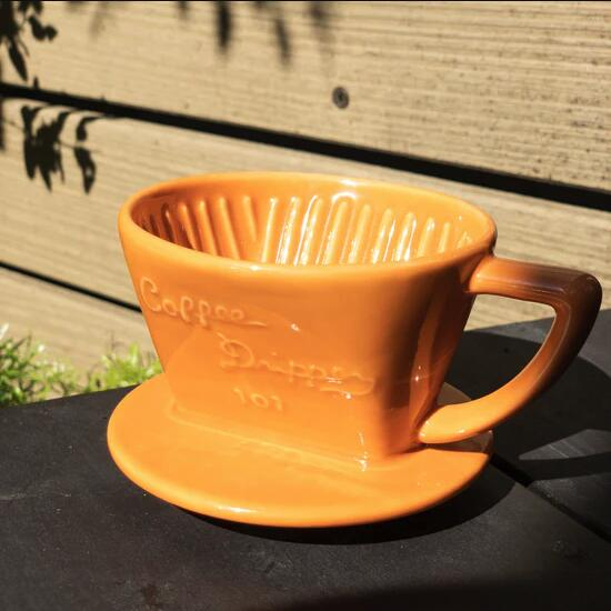 Dripper CAFEC Arita Trapezoid, Portelan, 1-2 cesti, Portocaliu [2]