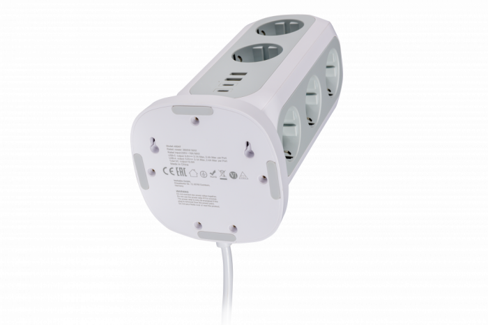Extensie multi-plug EU Verbatim EUPT-01, 11 prize AC, 2 x USB-C, 2 x USB-A [4]