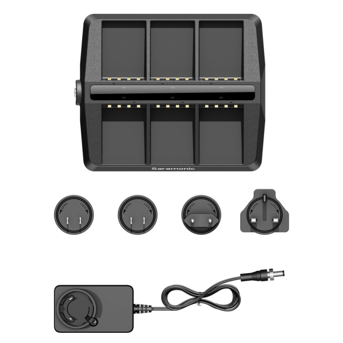 Hub incarcare 6 acumulatori intercom Saramonic WiTalk9 CB6 [3]