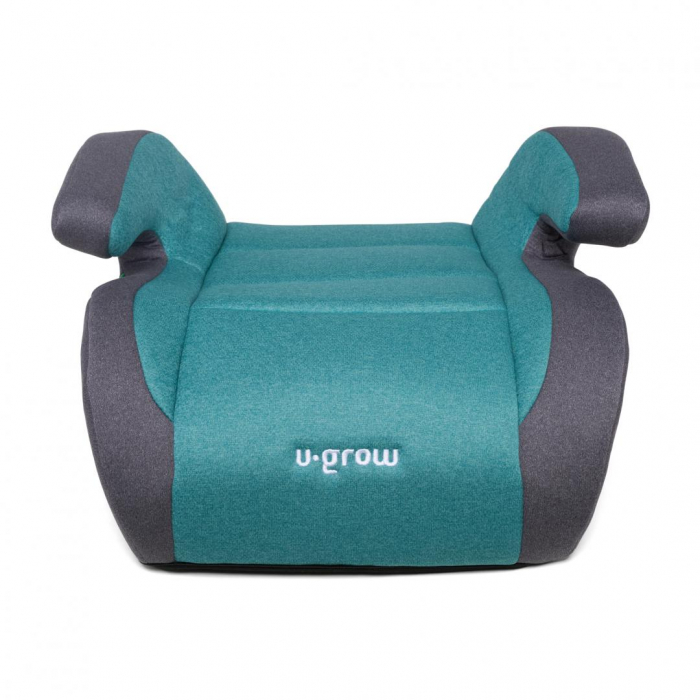 Inaltator auto U-GROW, R129, ISOFIX, 15-36 kg, 125-150 cm, Verde / Gri [3]