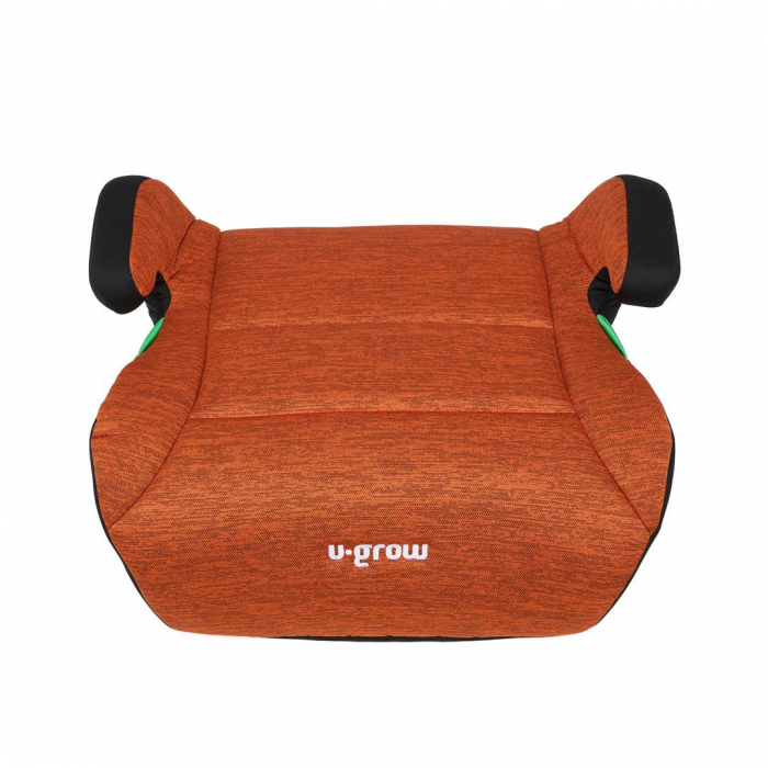 Inaltator auto U-GROW, R129, fara ISOFIX, 15-36 kg, 125-150 cm, Negru / Caramiziu [3]
