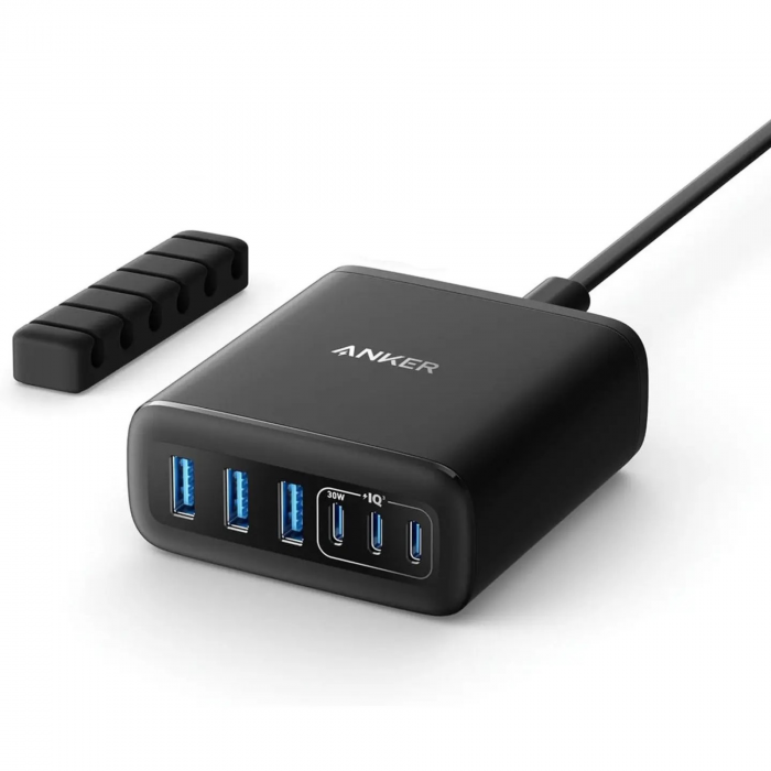 Incarcator retea Anker 112W 6 Porturi Slim, Negru [1]
